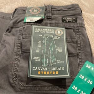 New Bass & Co Canvas Work Pants